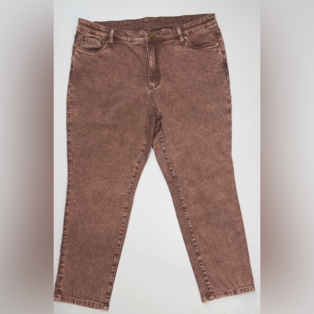 Kut from the Kloth Women's Brown Straight Leg Jeans 💞 - Picture 7 of 16